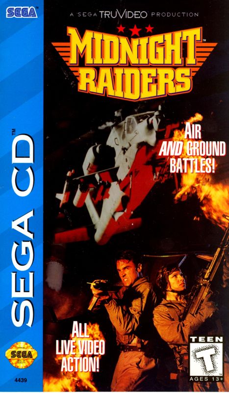 Midnight Raiders box art for Sega Mega CD